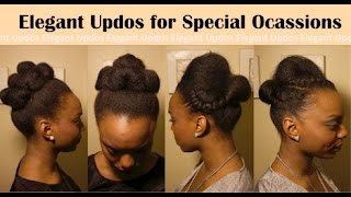 Simple Elegant SpecialEvent Hairstyles For Natural Hair [upl. by Haliak641]