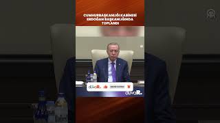 Cumhurbaşkanlığı Kabinesi Erdoğan başkanlığında toplandı shorts [upl. by Whitten]