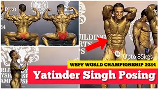 LIVE Yatinder Singh Complete Posing  WBPF IBBF MR WORLD Bodybuilding Championship 2024 Maldives [upl. by Ruhtra]