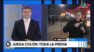 Juega Colón en Santa Fe toda la previa en Telefe Noticias [upl. by Eirelav460]