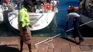 How not to park a yacht in Antigua part 2 [upl. by Ynad]