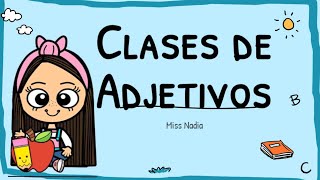 CLASES DEL ADJETIVOS  Mi Aula Creativa [upl. by Bal260]