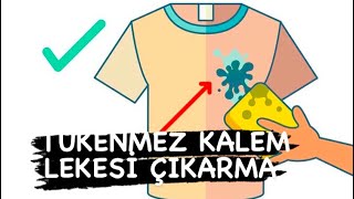 Kumaştan Tükenmez Kalem Lekesi Nasıl Çıkar   En Kolay Leke Çıkarma Yöntemi [upl. by Nenerb]