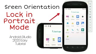 Screen Orientation Lock to Portrait in Android Studio [upl. by Ronnie]