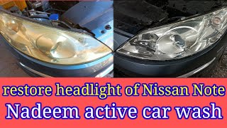 Tutorial Headlight restoration steam kit acetone peugeot 407 [upl. by Zachary]