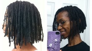 How to cut locs into a layered Aline bob [upl. by Nevai]