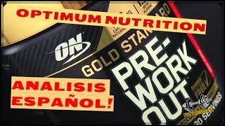 Optimum Nutrition PRE WORKOUT  Review en Español [upl. by Lodi196]