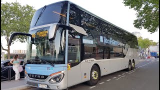 Bus Ligne 475 Express  Porte dOrléans ➡ Elancourt Prague en Setra S 531 DT IDFM Bus à 2 étages [upl. by Angele]