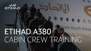 Etihad A380  Cabin Crew Training  Etihad Airways [upl. by Aicnarf111]