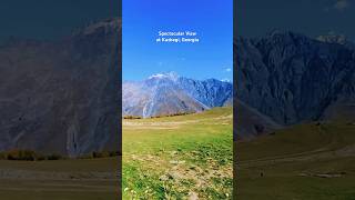 Amazing view of Kazbegi in Georgia [upl. by Yrellav]