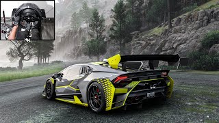 1200HP Lamborghini Huracán Super Trofeo EVO  Forza Horizon 5  Steering Wheel Gameplay [upl. by Krasnoff]