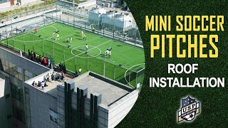 Mini Soccer Pitches Roof Installation  Urban Soccer Park [upl. by Burman]