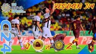 RESUMEN ATLÉTICO MORELIA VS LEONES NEGROS  JORNADA 14  LIGA BBVA EXPANSIÓN MX  HIGHLIGHTS [upl. by Zoes]