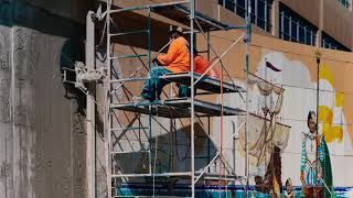 Removing and Preserving the Historic Mural at the Port of Long Beach [upl. by Hadihsar]