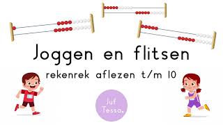 Joggen en flitsen • Rekenrek aflezen tm 10 [upl. by Lanfri]