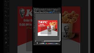 KFC banner Design like graphicdesining share art youtubeshorts youtube coreldraw design [upl. by Oliviero]