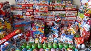 386 Surprise Eggs Kinder Surprise Collection [upl. by Aitnuahs273]