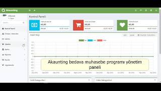 Akaunting muhasebe programı yönetim paneli [upl. by Redep227]