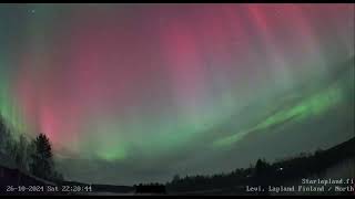 030 20241026 Northern Light Live Levi Finland [upl. by Enra670]