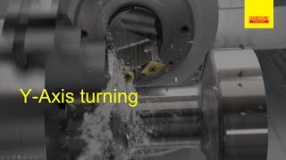 Y Axis Turning Sandvik Coromant amp Gibbscam [upl. by Avram]