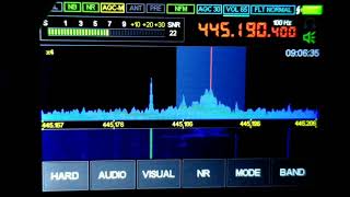 70CM BAND  FREQUENCY CORRECTION ON MALACHITE DSP SDR RECEIVER 3282021 [upl. by Wolbrom946]