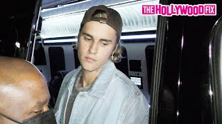 Justin Bieber Confronts Paparazzi Over Alleged Pics Of Hailey At His Justice Album Release Party [upl. by Ainoyek]