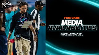 Coach Mike McDaniel meets with the media after TENvsMIA  Miami Dolphins [upl. by Eiwoh]