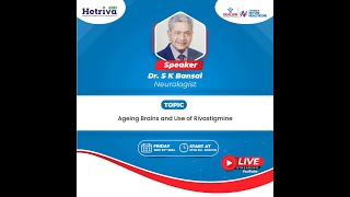 Acetylcholinesterase Inhibitors by Dr S K Bansal on Nov 23rd at 700 pm [upl. by Damales]