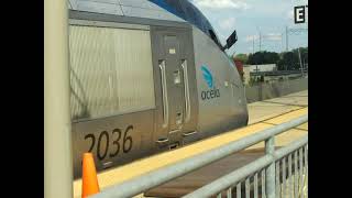 Friendly Amtrak Engineer  Acela Express Horn Show at Wilmington [upl. by Emlin]