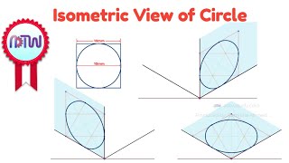 Isometric View of Circle Drawing Engineering Drawing Tutorial for Precision and Clarity [upl. by Anayia]