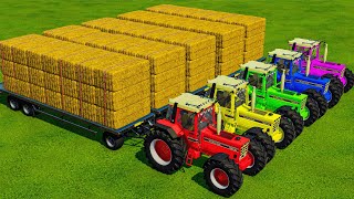 CUT CORN AND MAKE CHAFF WITH KRONE FORAGE HARVESTERS AND RIGITRAC TRACTORS  Farming Simulator 22 [upl. by Sim]