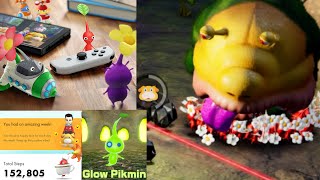 Pikmin 4 Gameplay New Glow Pikmin Oatchi Skills Plus Bloom Progress [upl. by Araf]