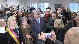 Gentiloni visita il Centro Anziani Sabotino dell’Associazione G Perlasca [upl. by Otrebide]