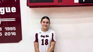 Pottsville’s Ava Schwartz postgame interview 102324 [upl. by Anse]