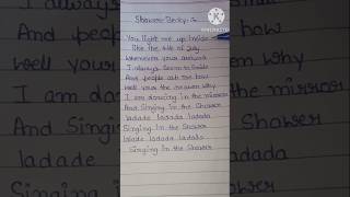 BeckyG 🎧🙏👍🎶💙 Shower 🚿lyrics music paper lyrics english songsshorts song [upl. by Benedetto]