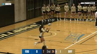 Bryant Volleyball vs Fairleigh Dickinson Highlights [upl. by Ahsart]