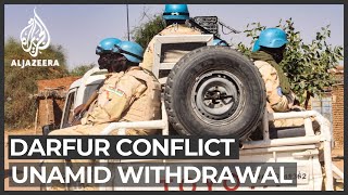 Darfur UNAMID peacekeeper withdrawal sparks safety fears [upl. by Kare568]