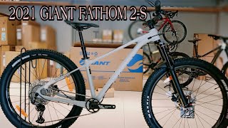 Unboxing  Assemble  2021 GIANT FATHOM 2 S CONCRETE [upl. by Nohtanhoj]