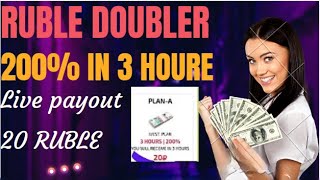 3hourstop200 in 3 hourslive payout 20 ruble rubles earninig website [upl. by Bedell465]