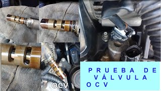 Prueba de solenoide válvula OCV oil control valve [upl. by Alleen543]