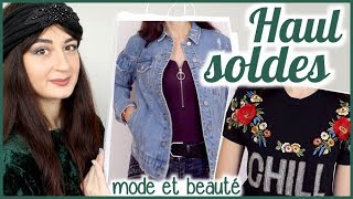 🛍️ HAUL SOLDES hiver 2018 mode beauté avec essayages [upl. by Meece]