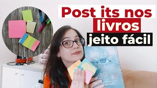 Como uso Post it nos meus livros │Um jeito simples e prático [upl. by Tnahs]