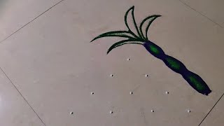 Pongal pot easy kolam  Easy pulli kolam with dots  sikku kolam 2024 [upl. by Rufus]