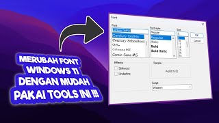 CARA MERUBAH FONT DI WINDOWS 11 DENGAN MUDAH [upl. by Marianne313]