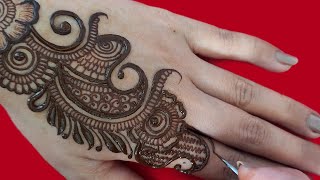 Simple arabic mehandi design  easy mehndi  mehandi design  henna tutorial neha [upl. by Madeline684]