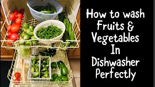 How to wash Fruits amp Vegetables in Dishwasher Perfectly  కూరగాయలు కడిగే ఈజీ పద్దతి [upl. by Hamid]