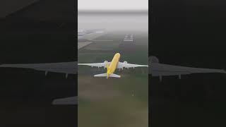 DHL Boeing 777 Storm Landing aviation pilot rfs realflightsimulator landing plane avgeek dhl [upl. by Humfrid]