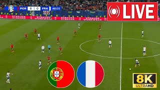 🔴 LIVE Portugal vs France  UEFA EURO 2024  SEMIFINAL  Full Live Now [upl. by Elda571]