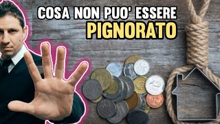 PIGNORAMENTO quali beni NON si possono pignorare [upl. by Audwin]