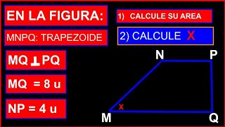 AREA DE UN TRAPEZOIDE EJERCICIO [upl. by Holmann717]